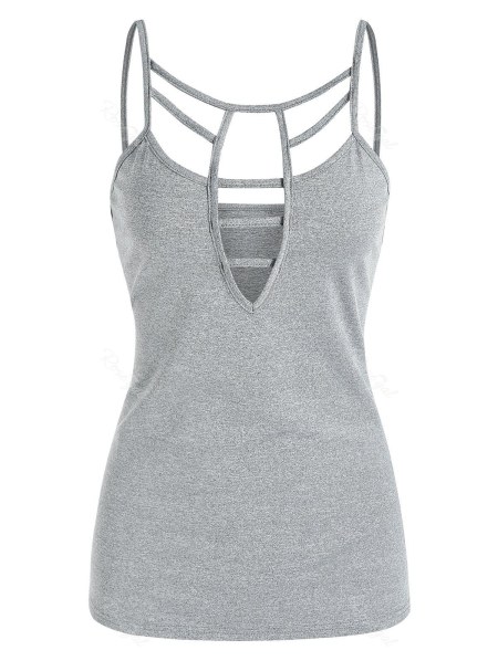 Cut Out Casual Cami Tank Top