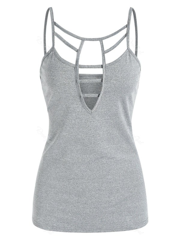 Cut Out Casual Cami Tank Top